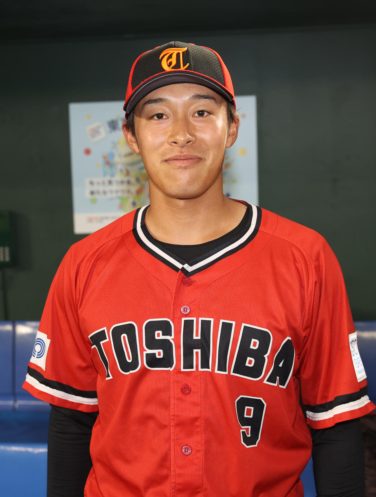 東芝・萩原義輝（2025年8月29日撮影）　　