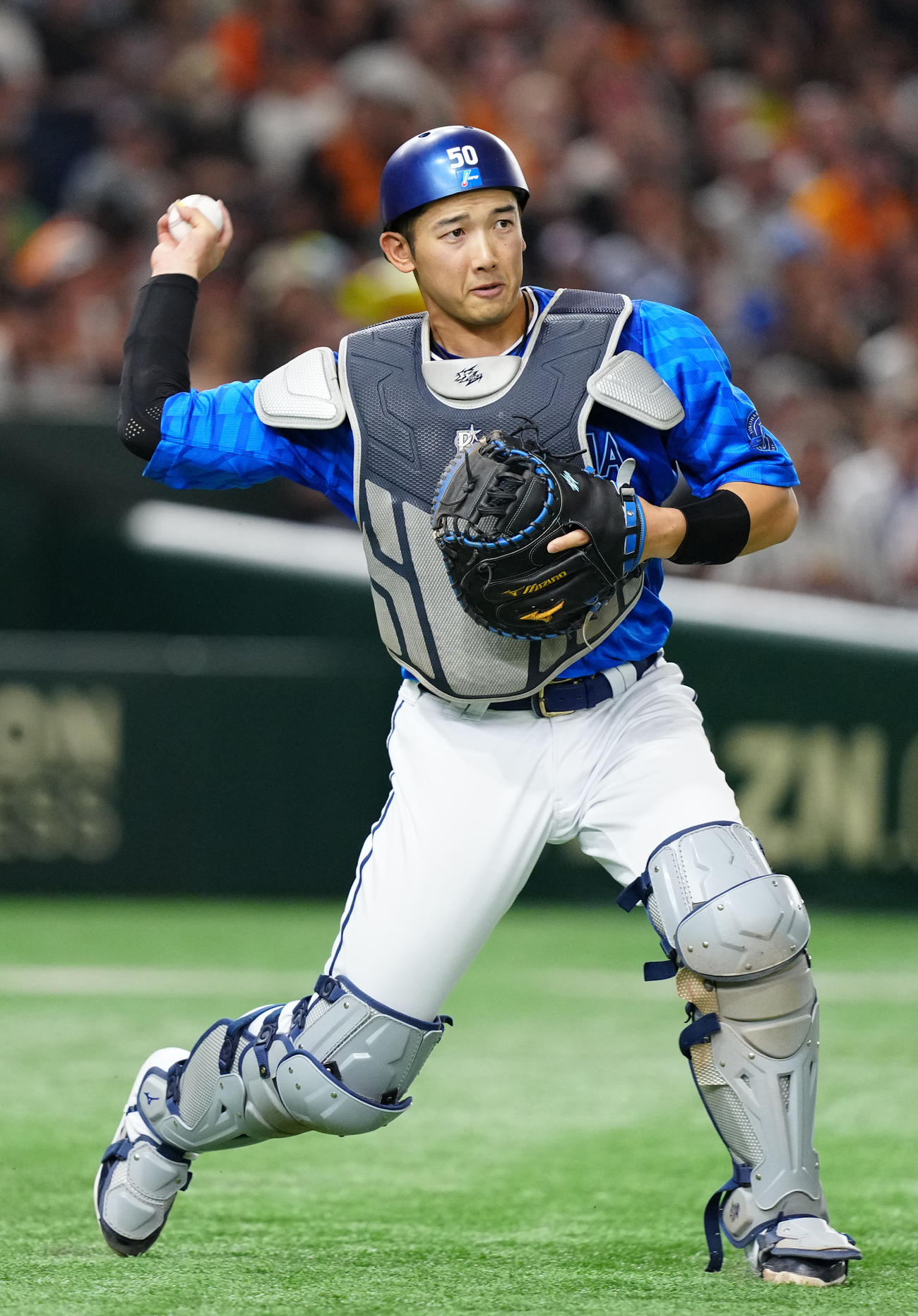 DeNA山本祐大（2025年8月撮影）