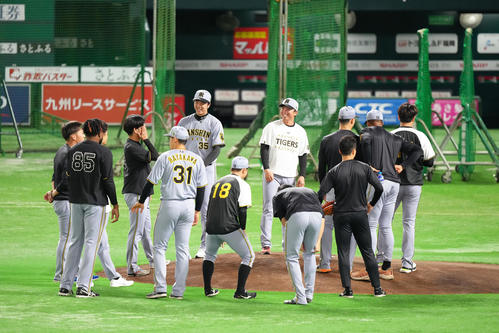 阪神】藤川流の煙幕が本格化 第2戦以降の先発隠し 4人同時“ブルペン