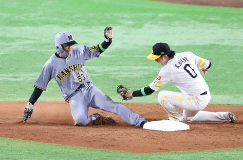 阪神】サプライズ先発の島田海吏が躍動 内野安打＆盗塁と走りまくりで
