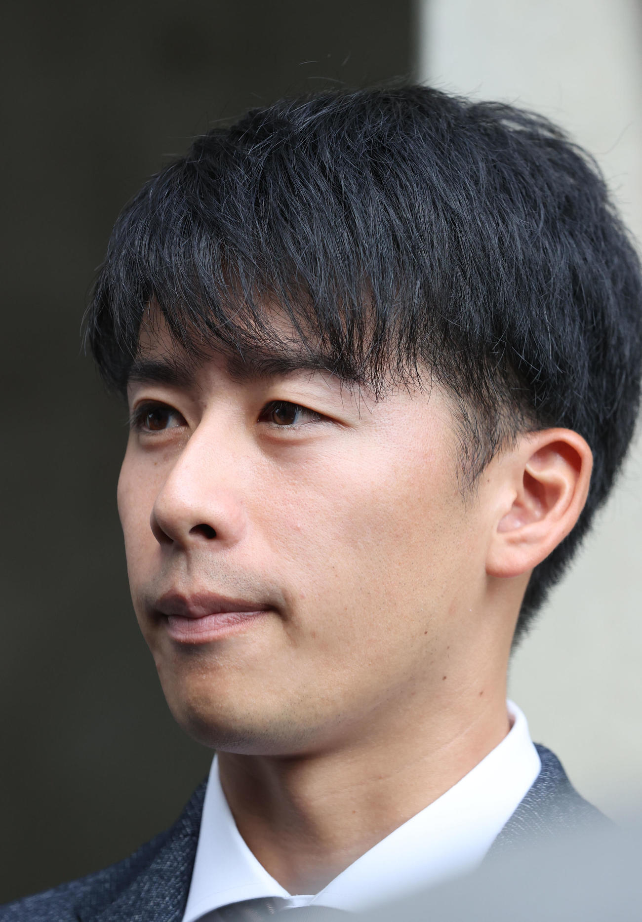 戦力外通告を受けた板東（撮影・梅根麻紀）