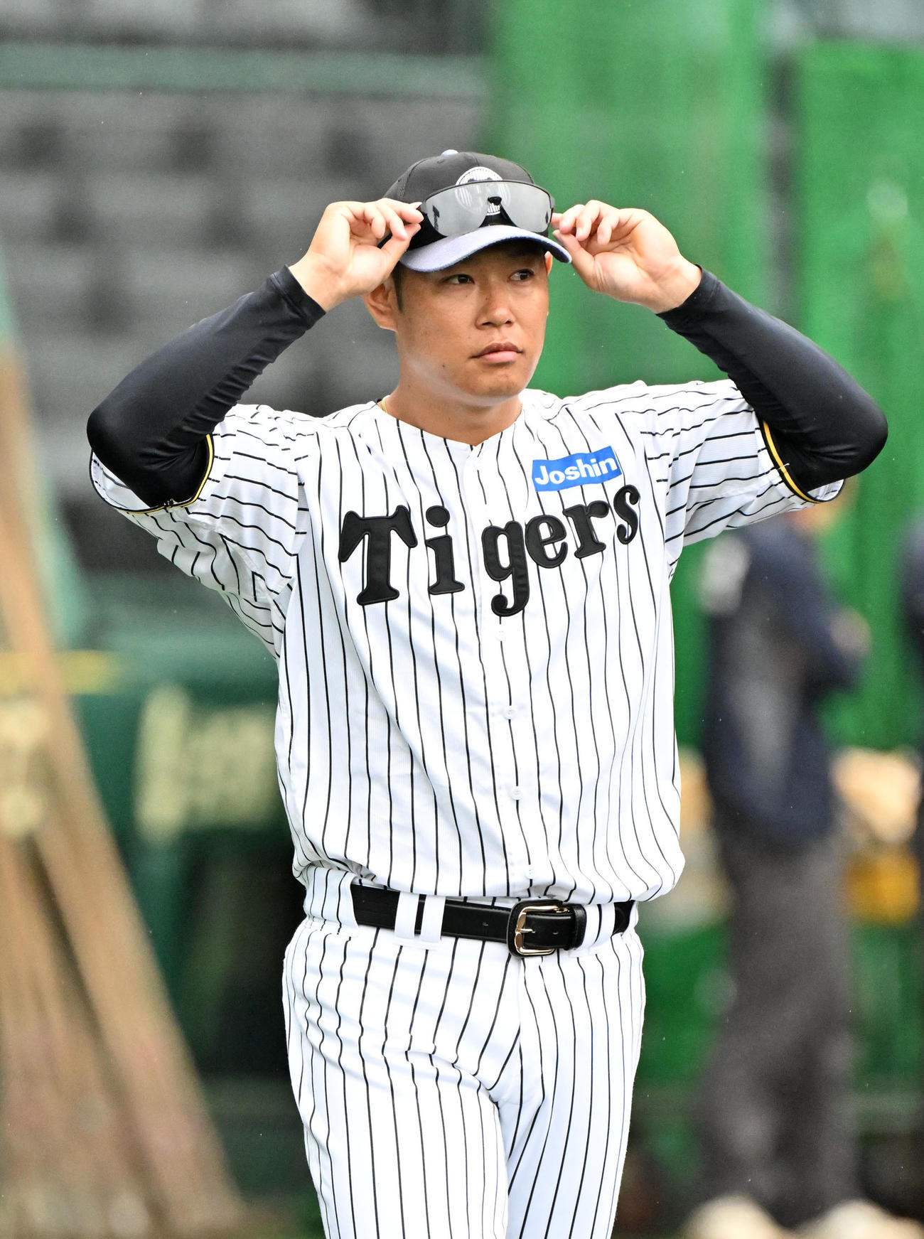 阪神原口文仁（2025年10月22日撮影）