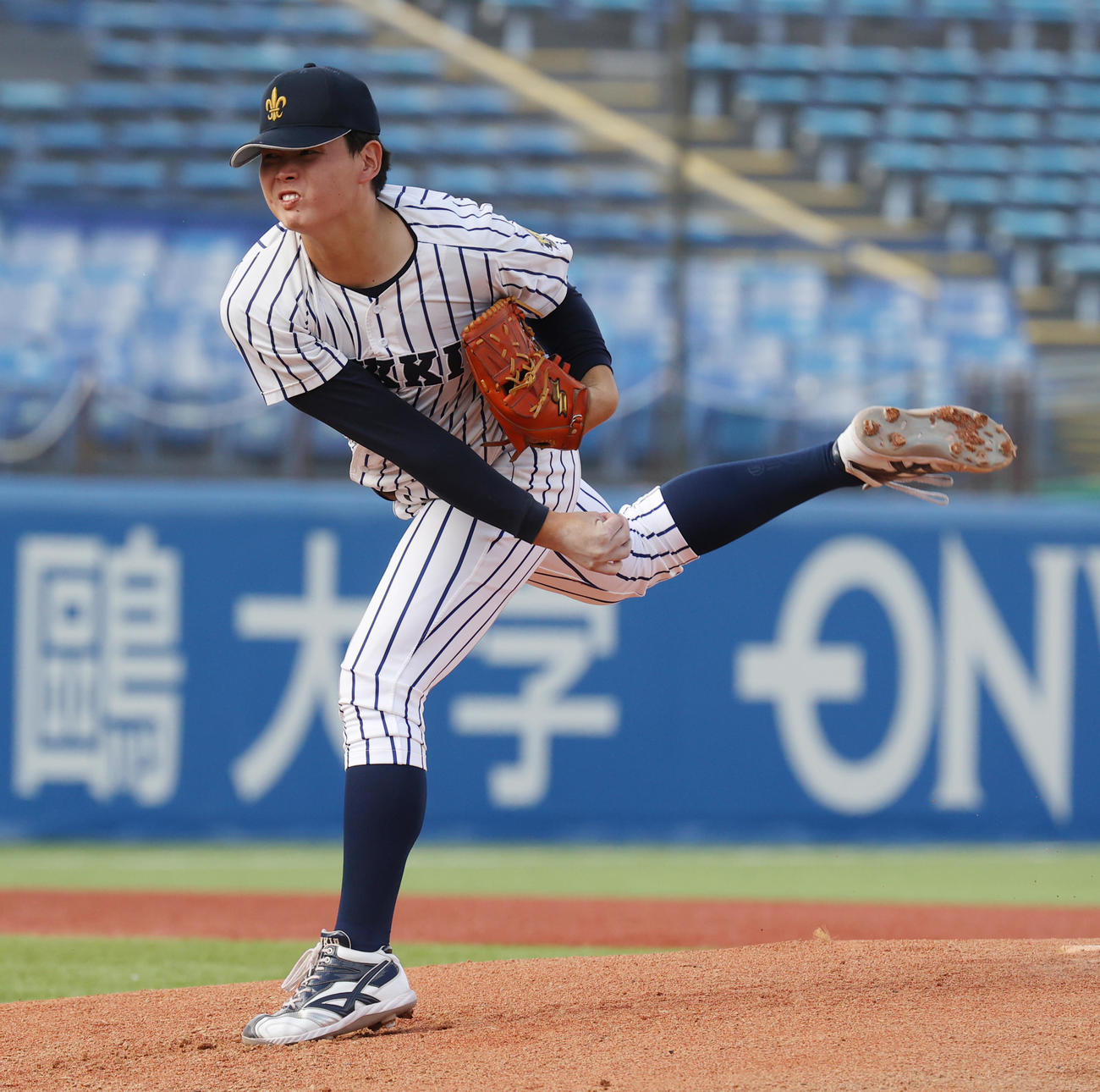 明大対立大　先発した立大・小畠（撮影・柴田隆二）