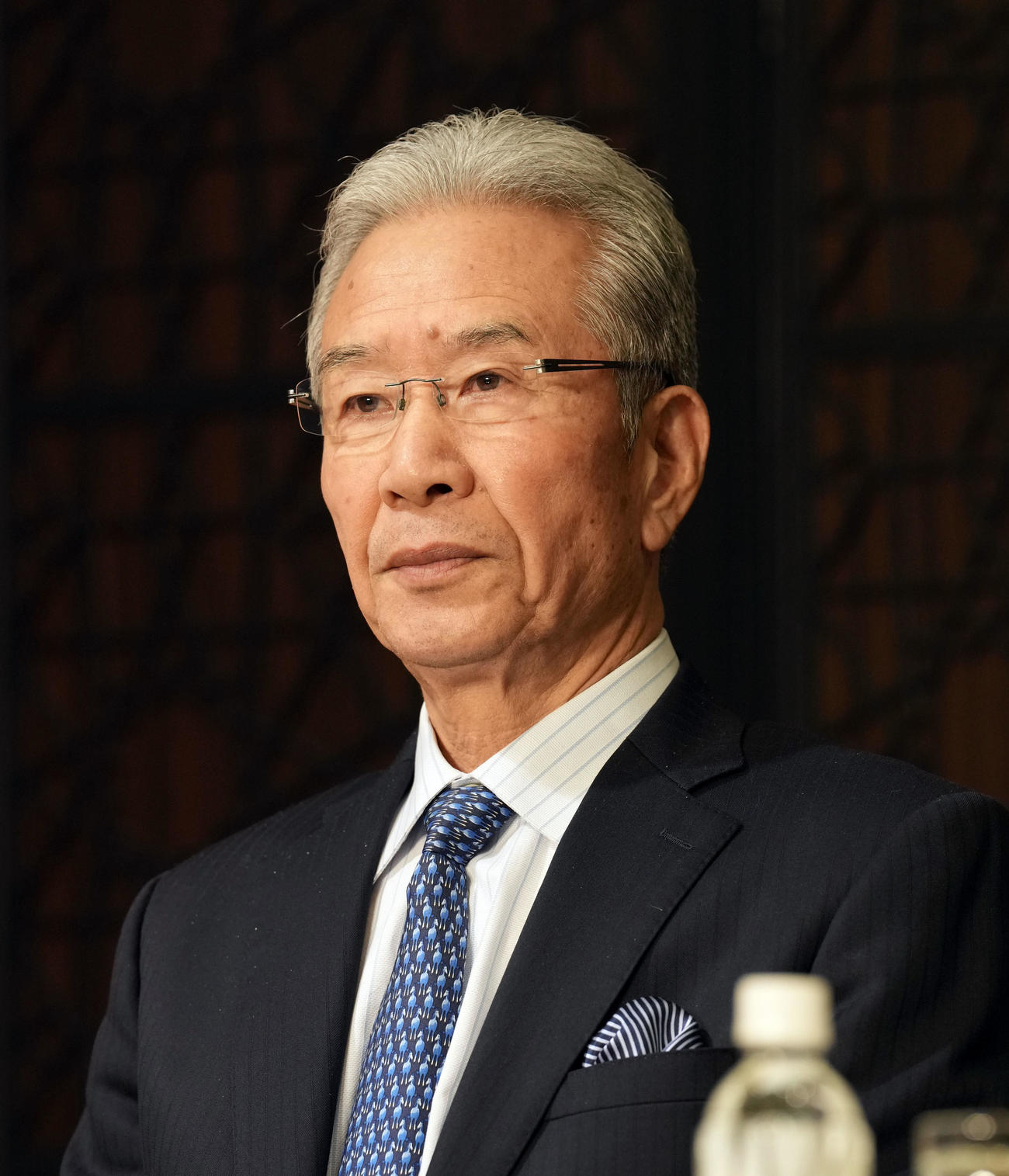 2025年度沢村賞選考結果発表会見に登壇した選考委員の山田久志氏（撮影・たえ見朱実）