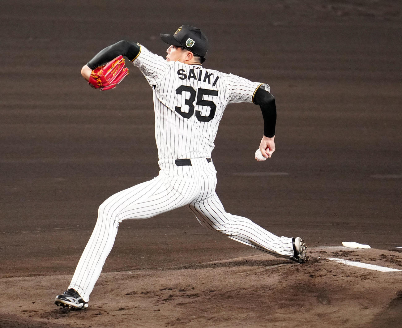 阪神対ソフトバンク　阪神先発の才木（撮影・江口和貴）