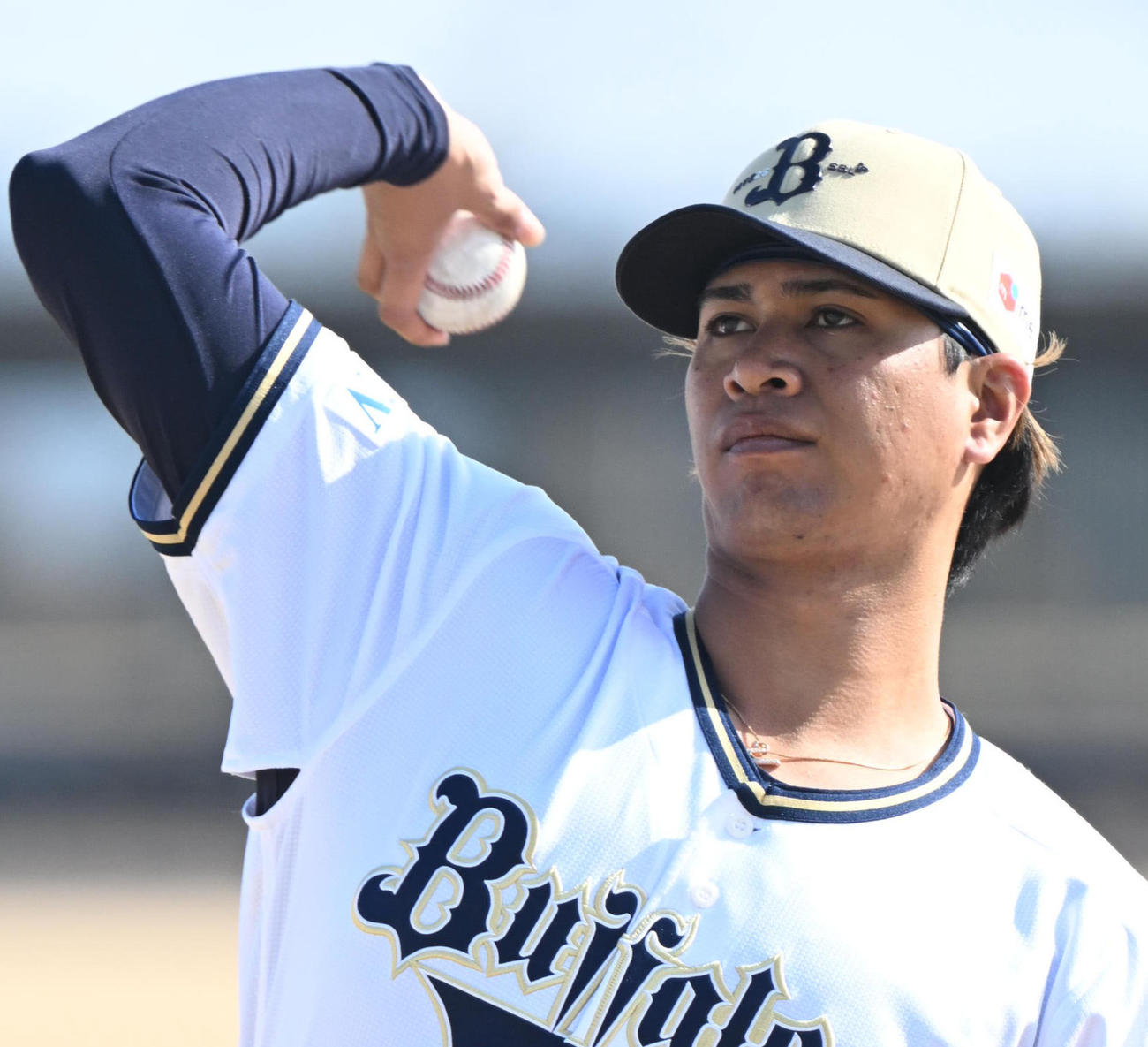 オリックス春季キャンプ　宇田川優希（撮影・和賀正仁）＝2025年2月17日、SOKKENスタジアム