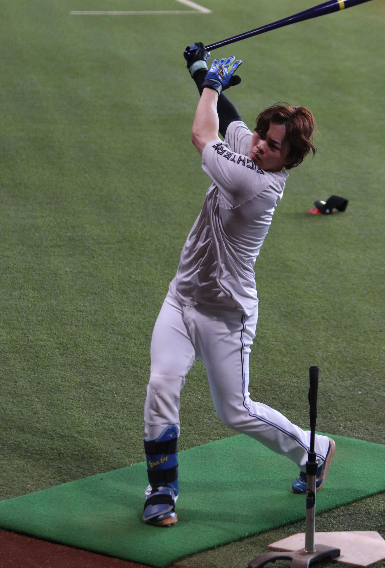 エスコンフィールドで秋季練習に参加した日本ハム田宮（撮影・木下大輔）