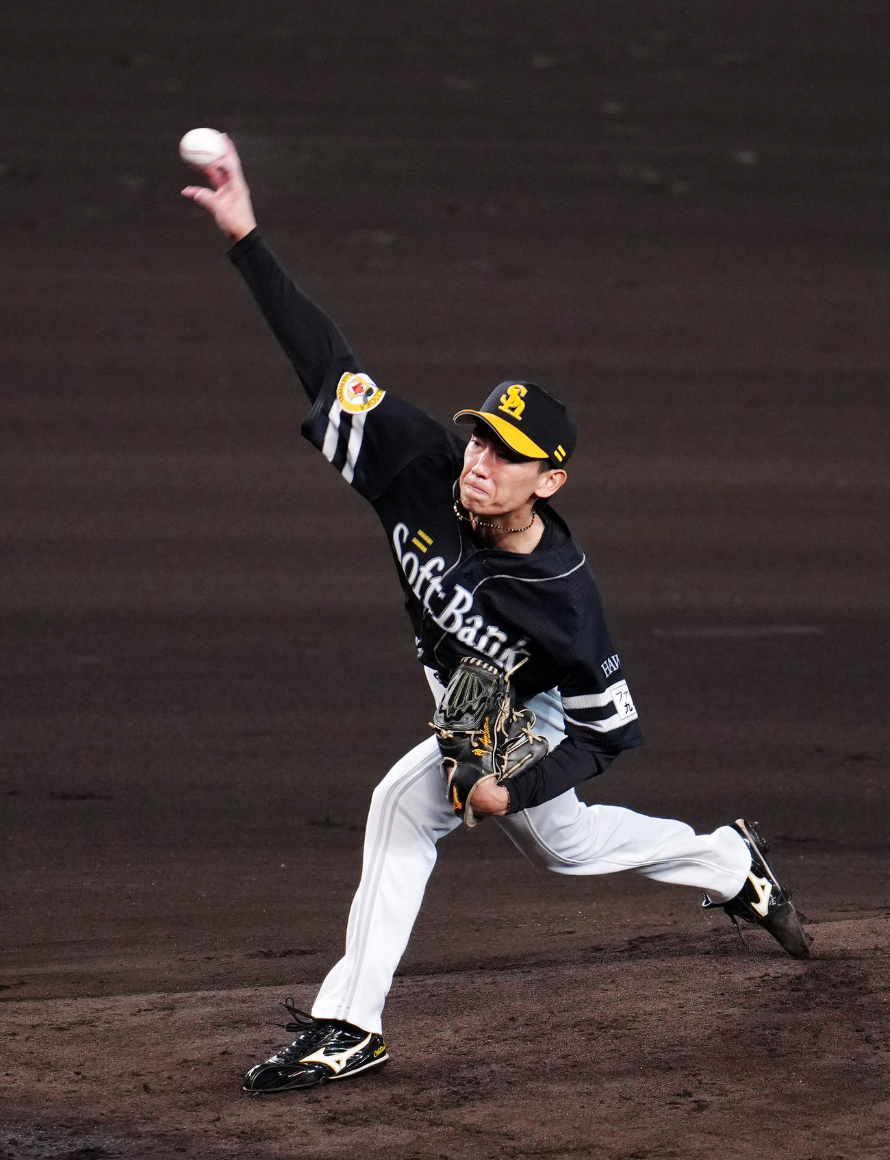 阪神対ソフトバンク　ソフトバンク先発の大津（撮影・江口和貴）