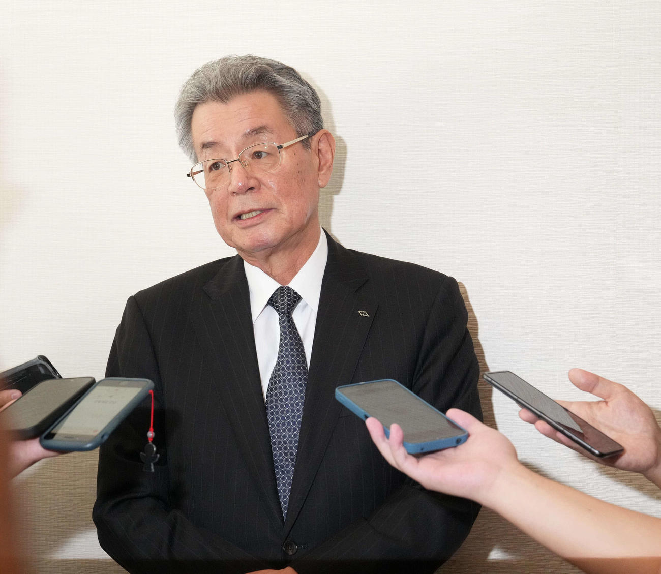 阪神秦雅夫オーナー（2025年9月17日撮影）