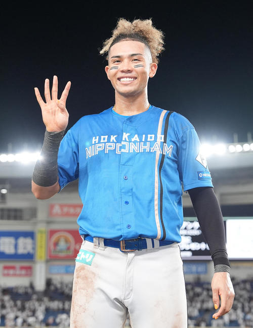 日本ハム】一時的「コーンロウ」水谷瞬、オフ「デカくて動ける