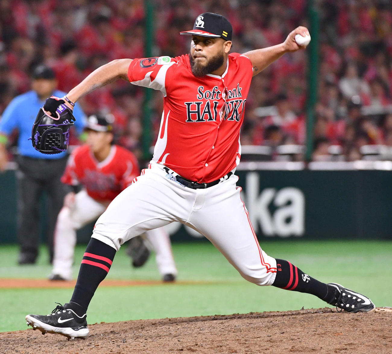 ソフトバンク・ヘルナンデス（2025年8月1日撮影）