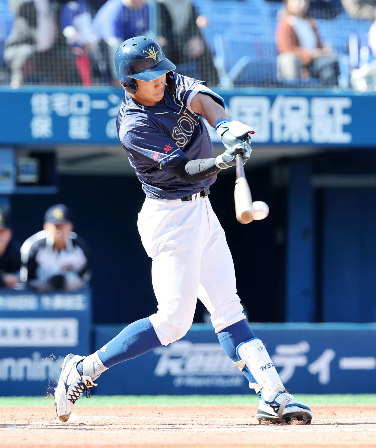 創価大対神奈川大　1回表創価大1死二塁、立石は三ゴロ（撮影・鈴木正人）