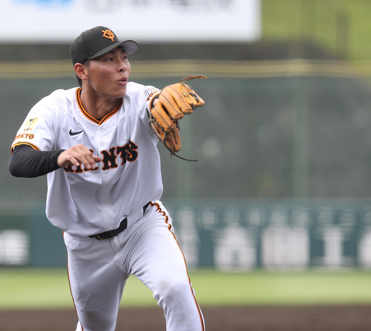 平山功太外野手（2025年8月撮影）
