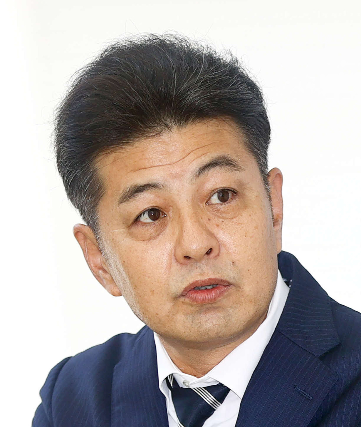 緒方孝市氏（2024年2月10日撮影）