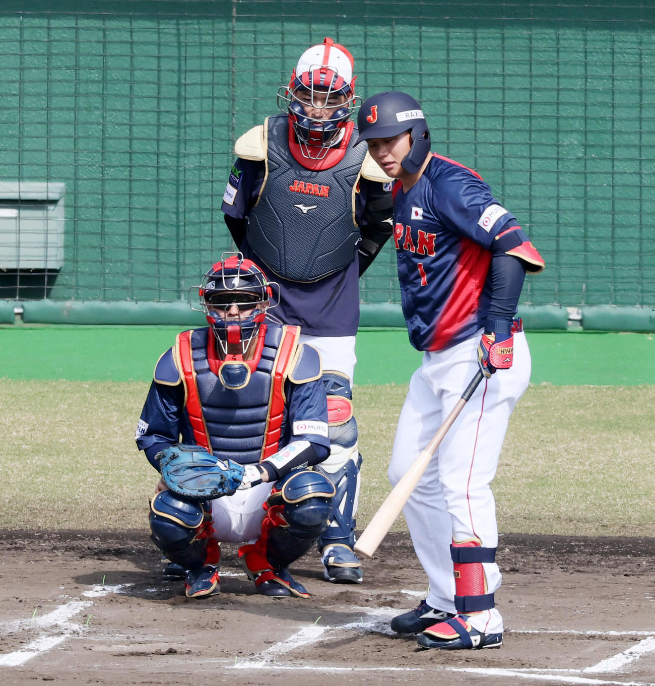 ライブBPで打席に入る森下（撮影・加藤哉）
