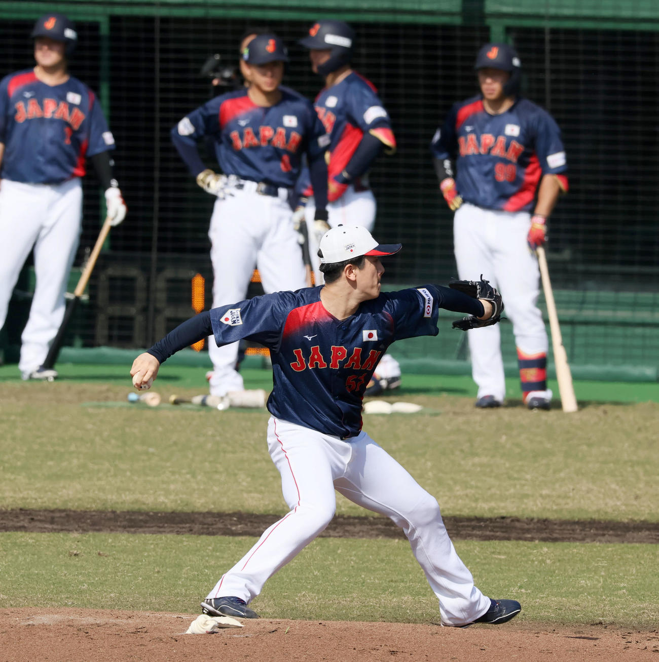 ライブBPに登板した北山（撮影・加藤哉）