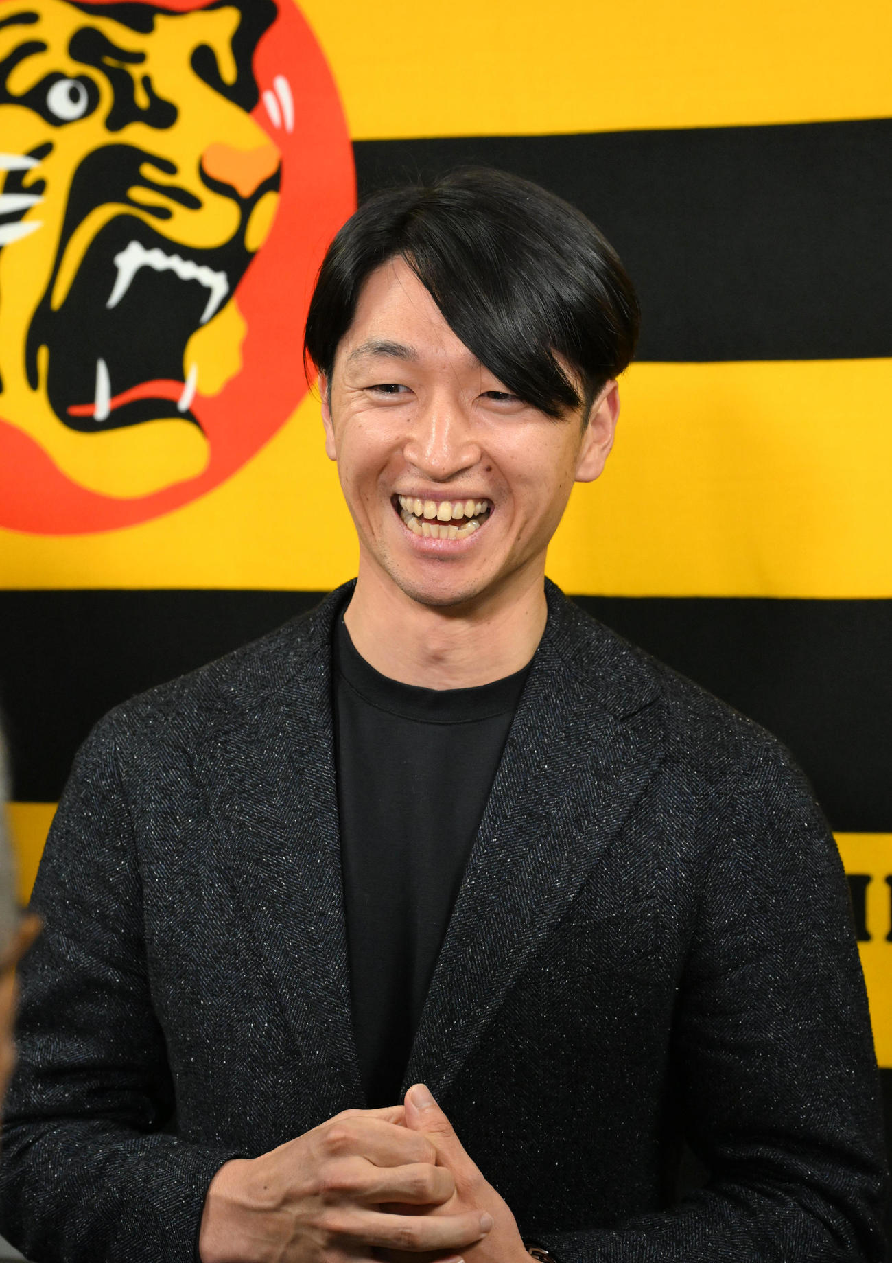 FA権を行使せず残留を決めた近本（撮影・石井愛子）