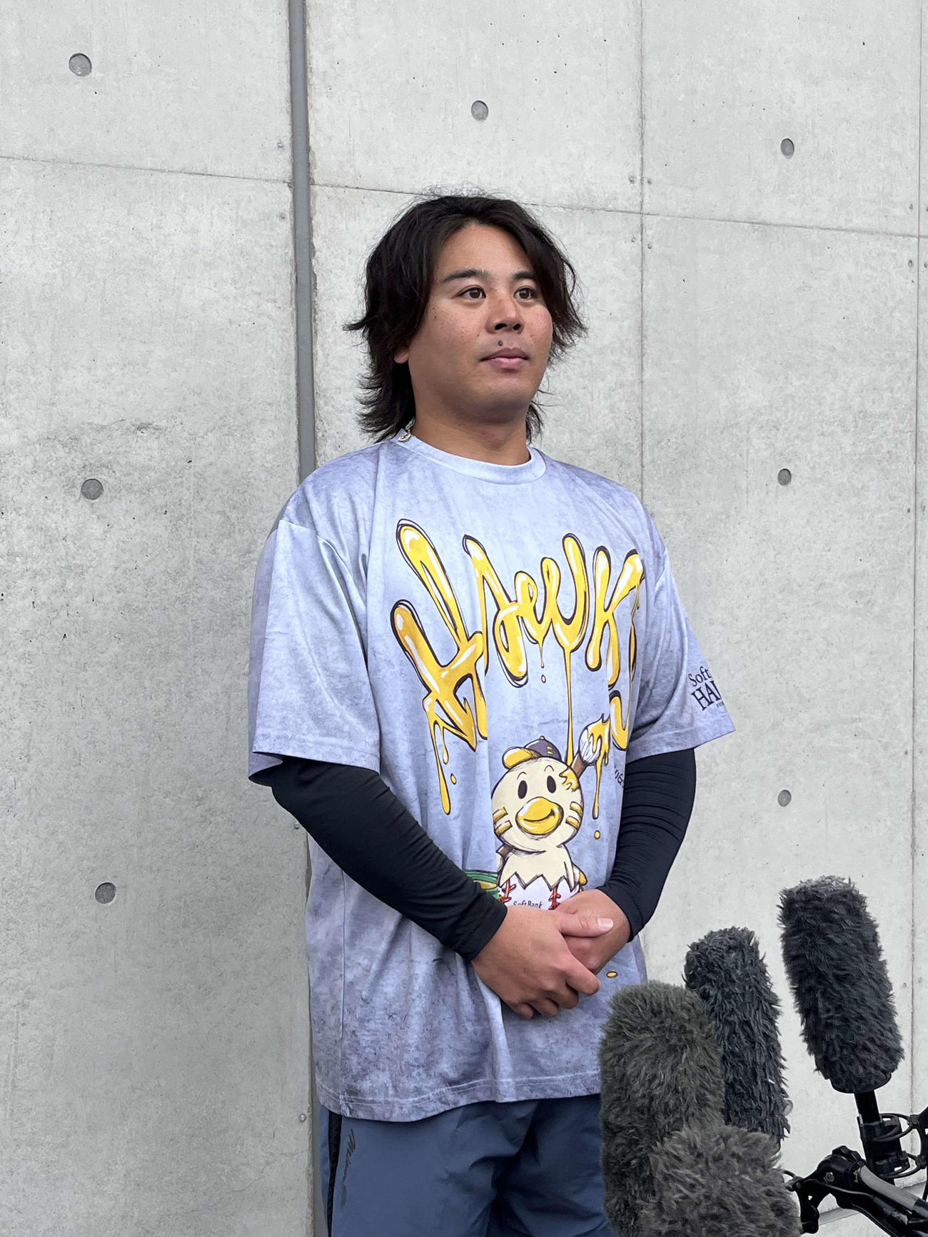 今季限りでの現役引退を表明した浜口（撮影・佐竹英治）
