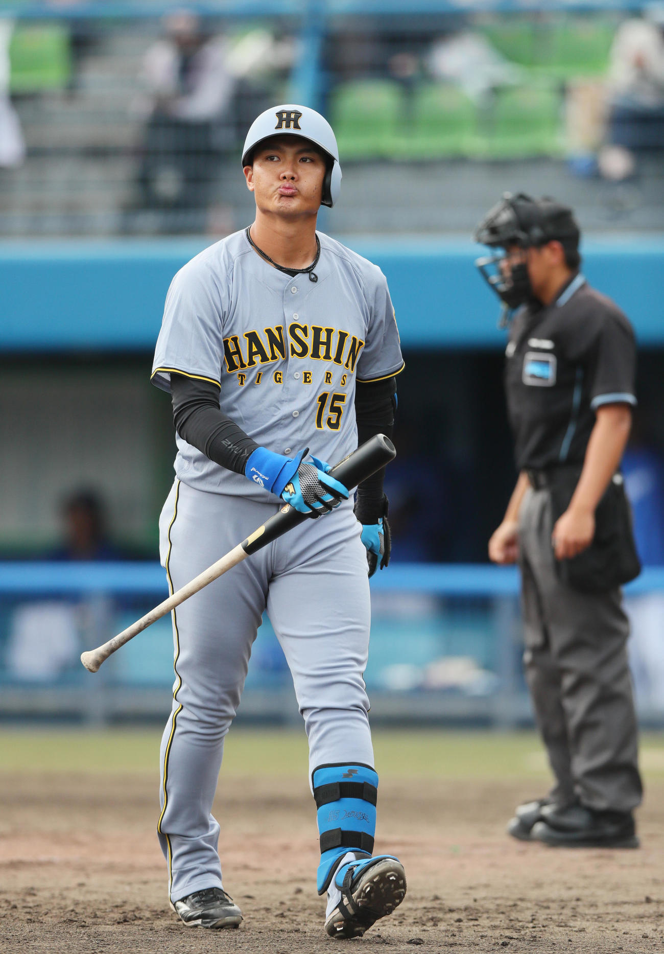 練習試合・中日対阪神　9回表阪神無死、代打西純は見逃し三振に倒れる（撮影・上山淳一）