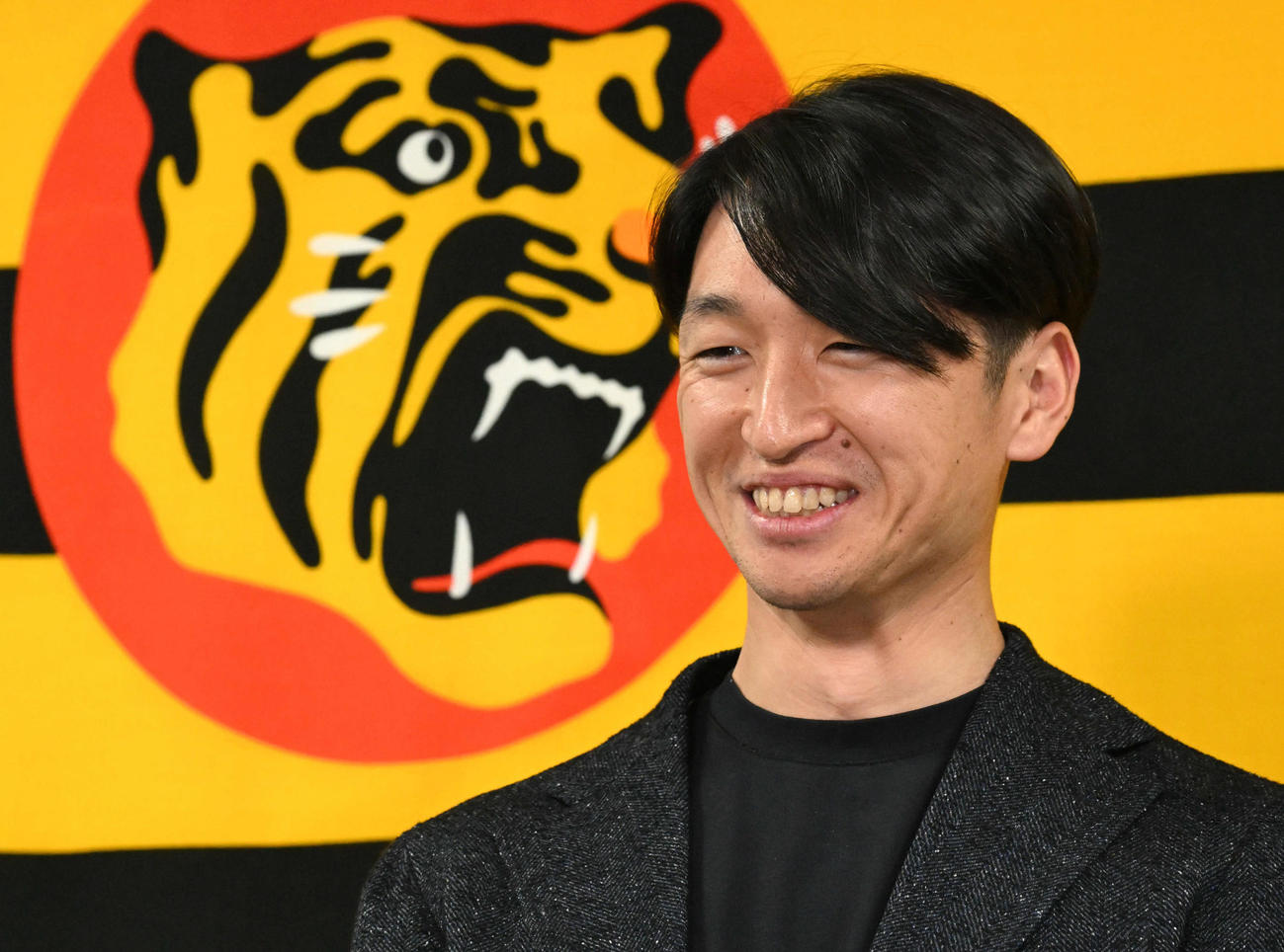 FA権を行使せず残留を決めた近本（撮影・石井愛子）