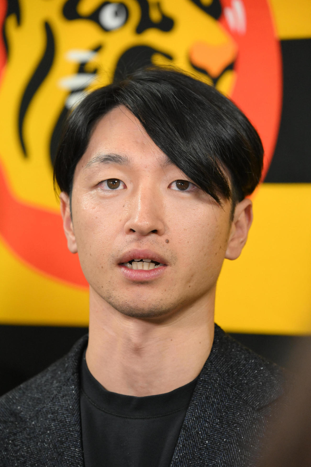 FA権を行使せず残留を決めた近本（撮影・石井愛子）