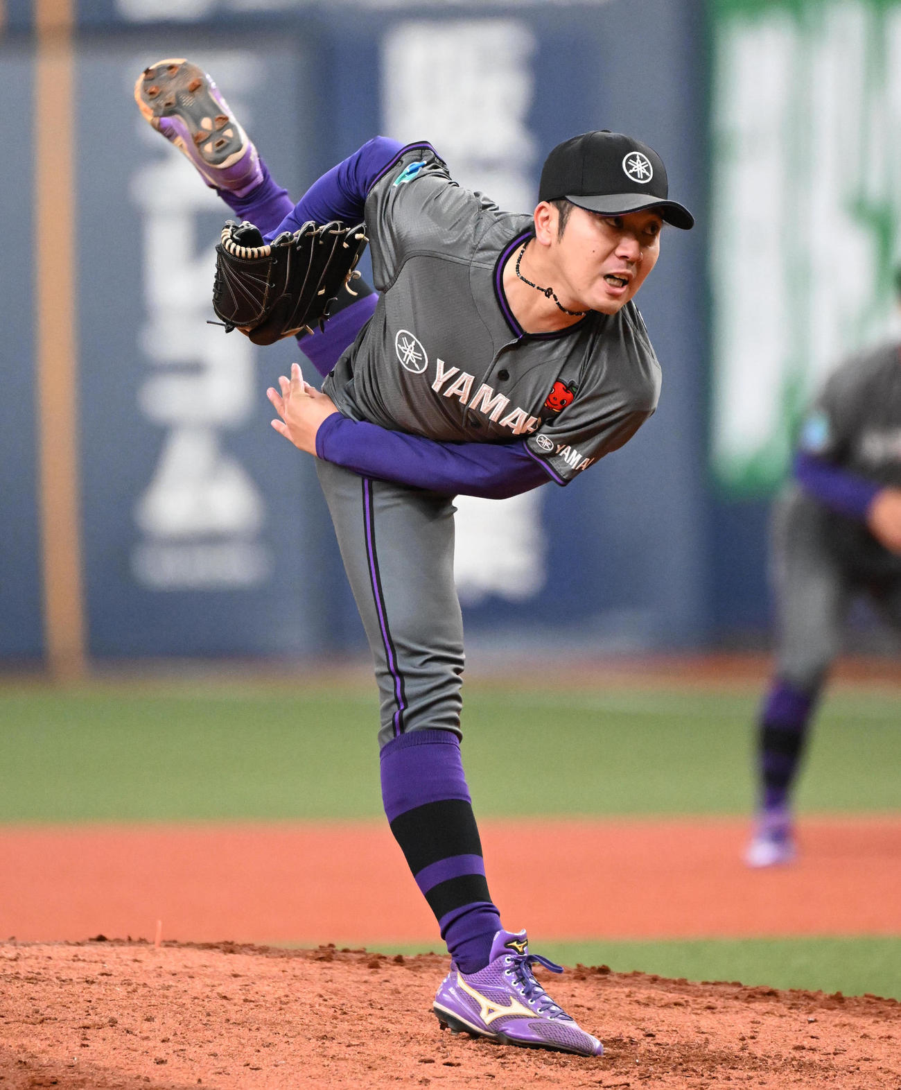 日本生命対ヤマハ　ヤマハ先発の佐藤廉（撮影・石井愛子）