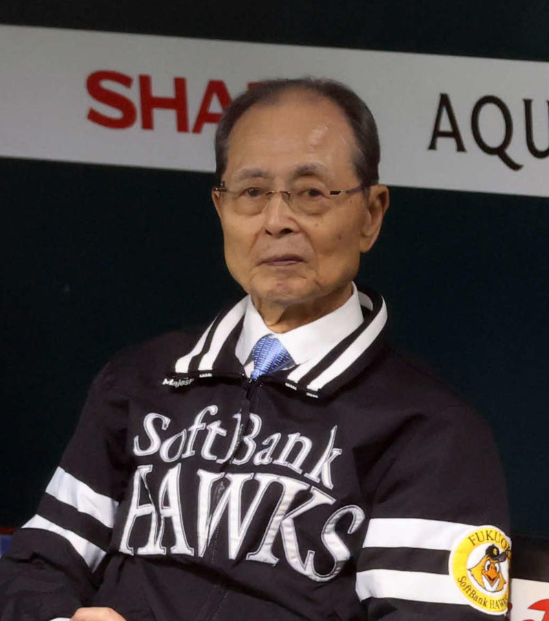ソフトバンク王貞治会長（2025年10月25日撮影）