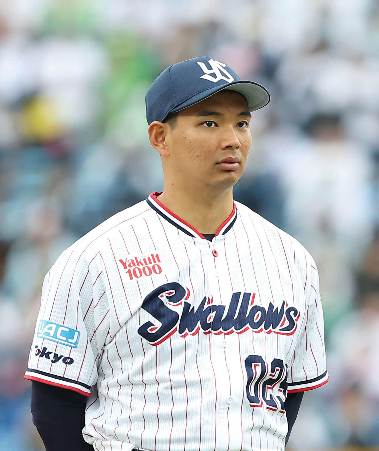 ヤクルト根岸辰昇（2025年3月撮影）