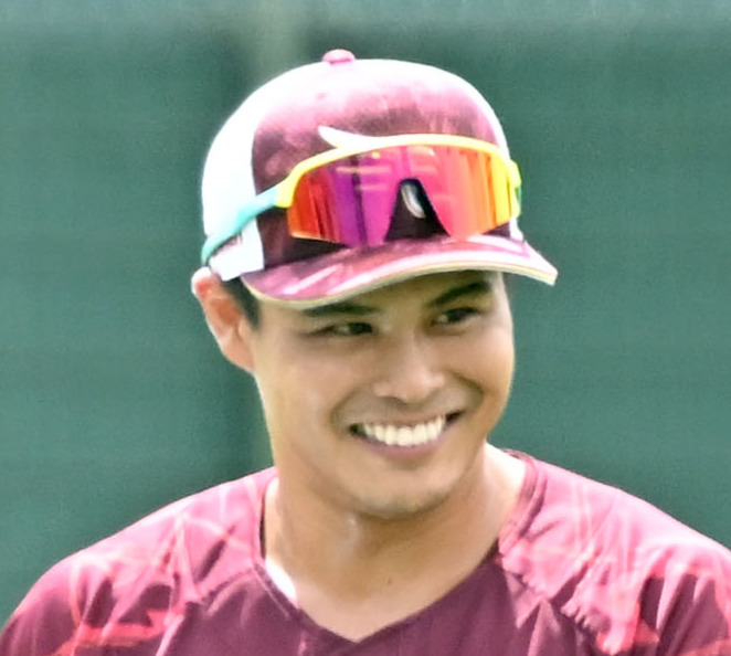 山崎剛内野手（2024年9月撮影）