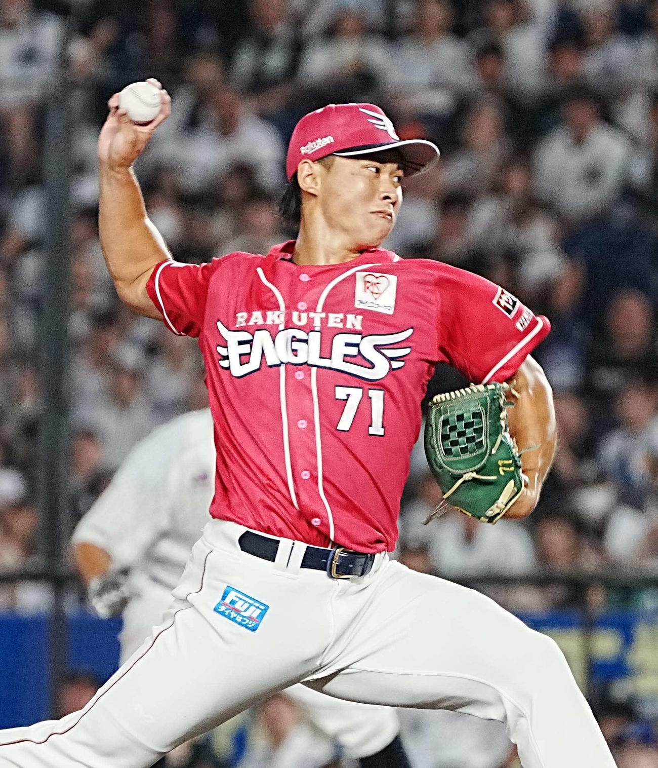 楽天柴田大地（2025年8月19日撮影）