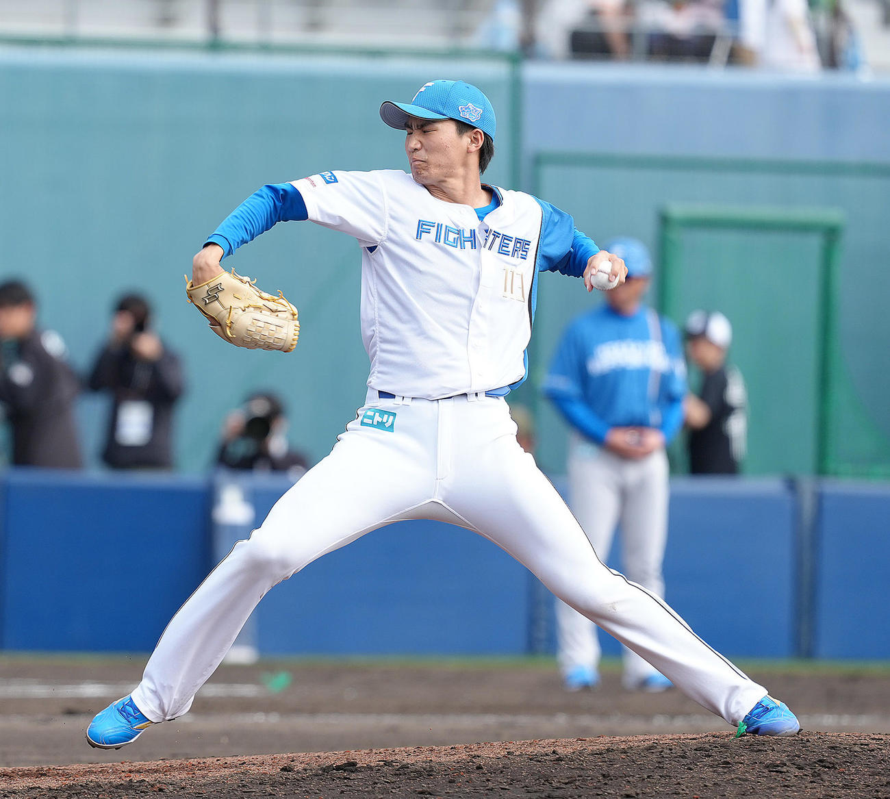 日本ハム加藤大和（2025年2月15日撮影）