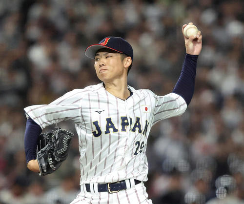 侍ジャパン】曽谷龍平が先発で韓国打線を3回パーフェクト投球 ピッチ