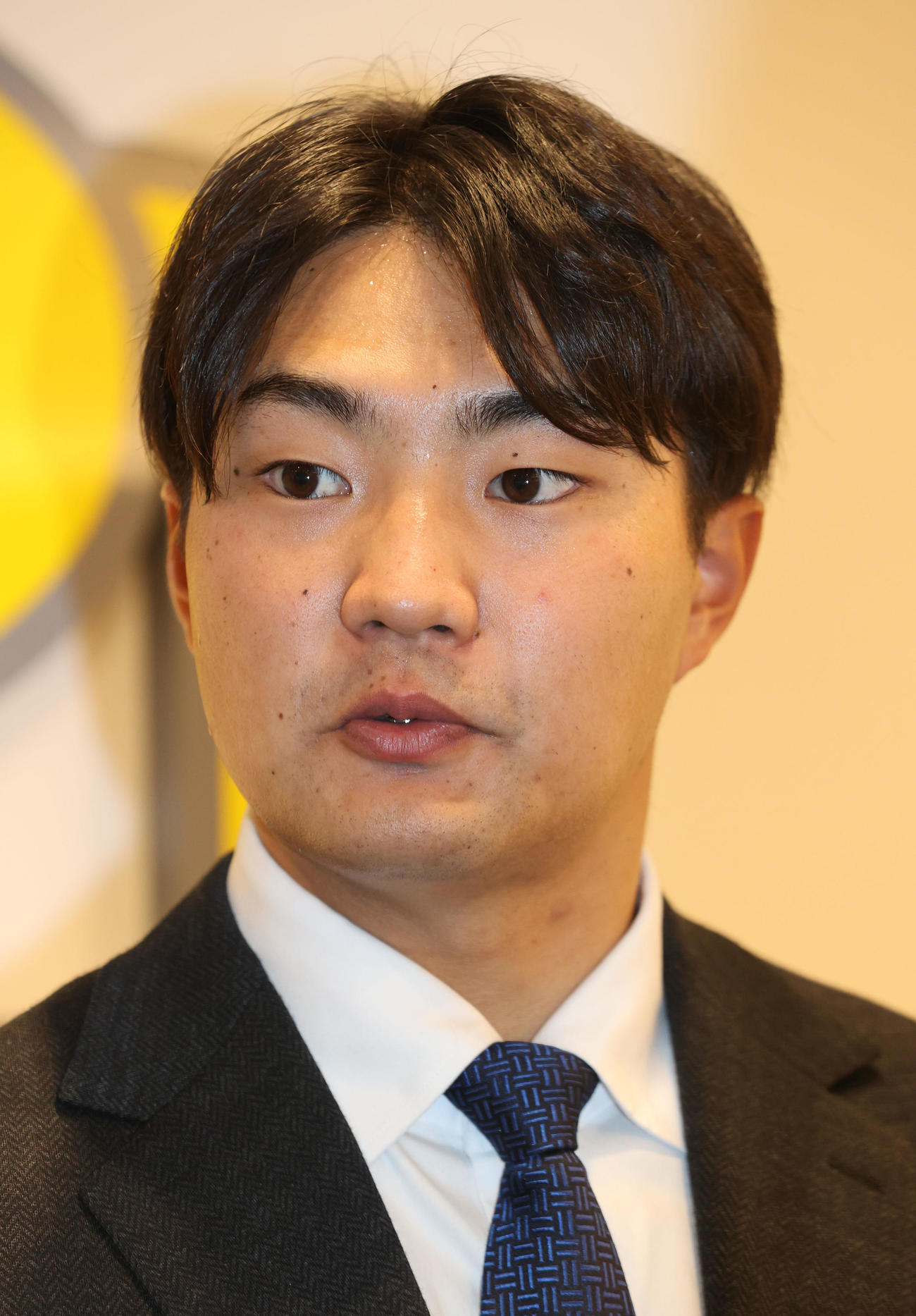 育成で再契約をしたソフトバンク村田（撮影・梅根麻紀）