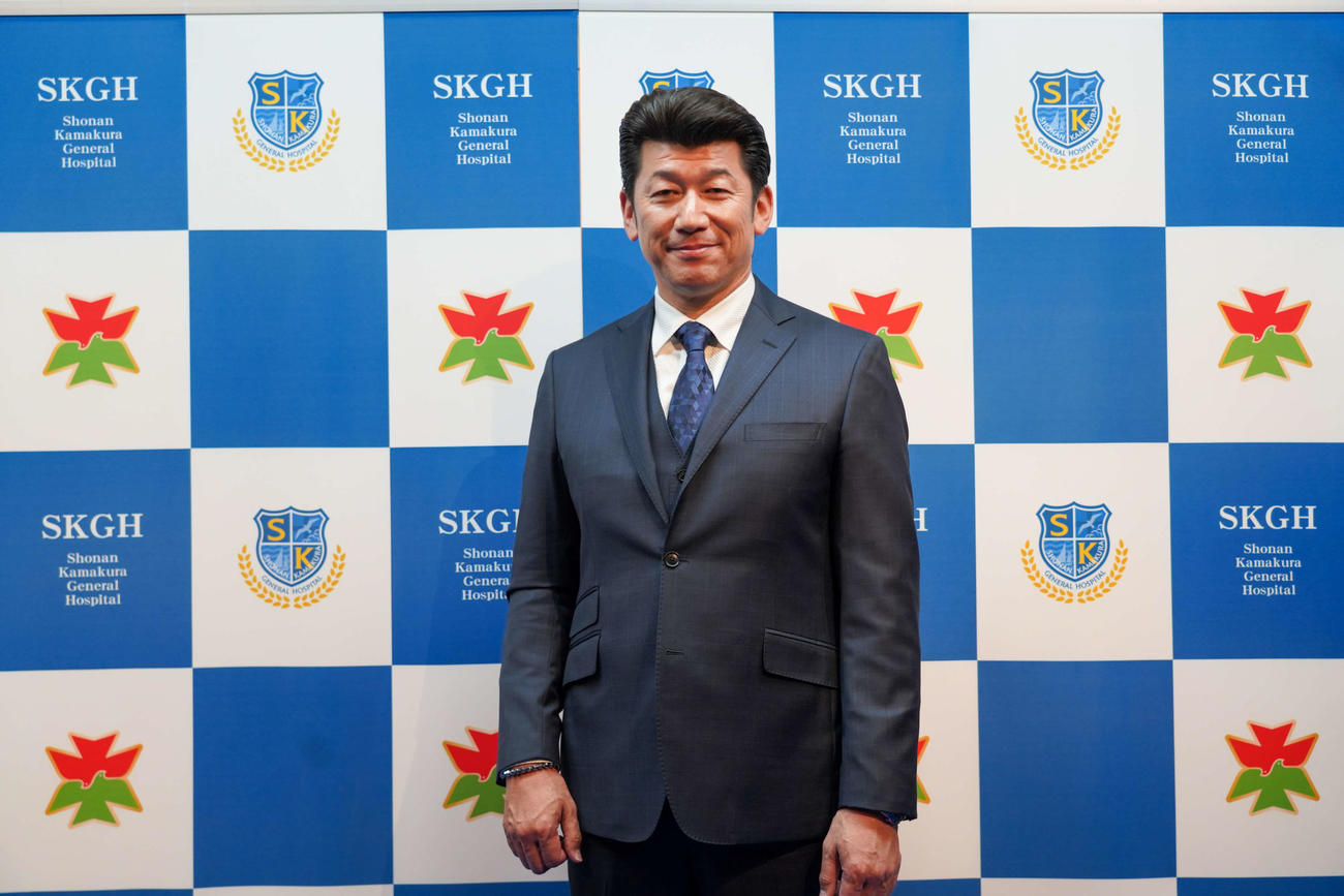 湘南鎌倉総合病院の「病院祭」でトークショーを行ったDeNA前監督の三浦大輔氏（湘南鎌倉総合病院広報室提供）