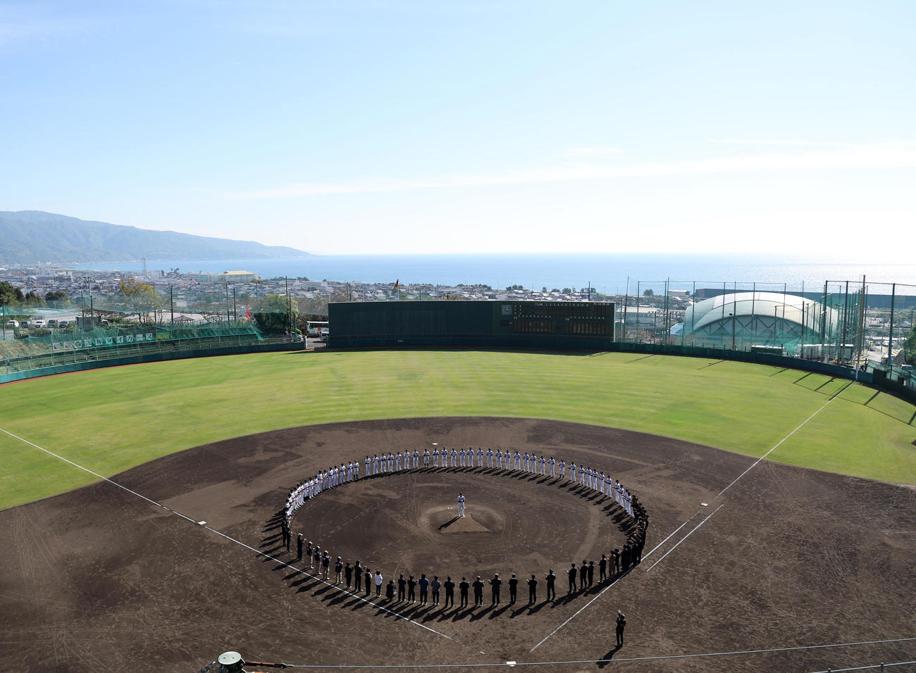 高知県安芸市で行われた秋季キャンプを終えた阪神ナイン（撮影・上田博志）