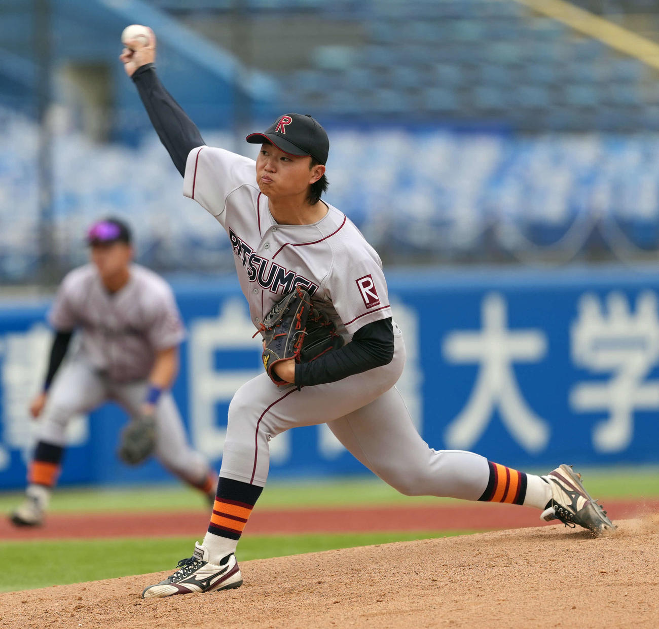 名城大対立命大　先発の立命大・高橋（撮影・小島史椰）
