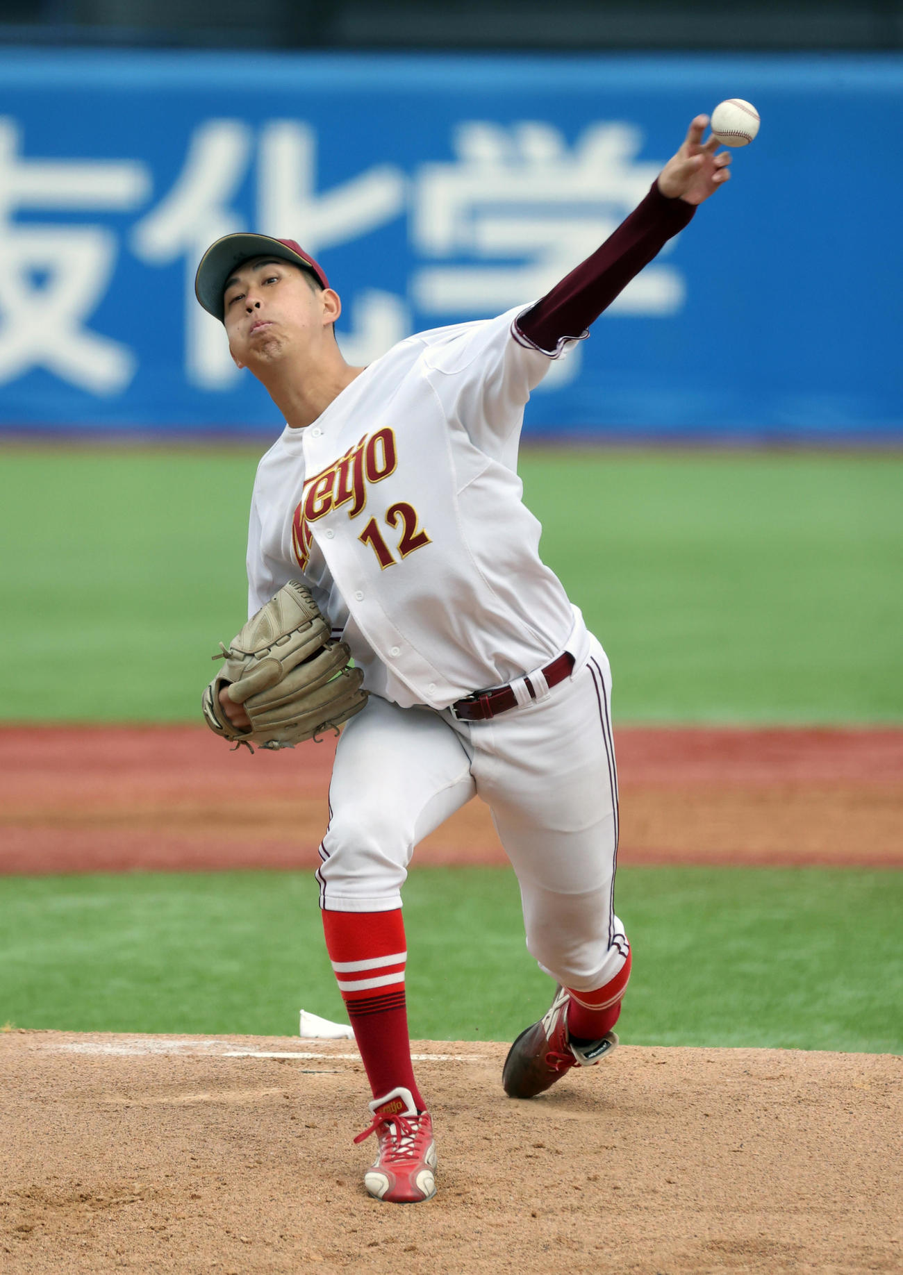 名城大対立命大　先発した名城大・池田（撮影・柴田隆二）