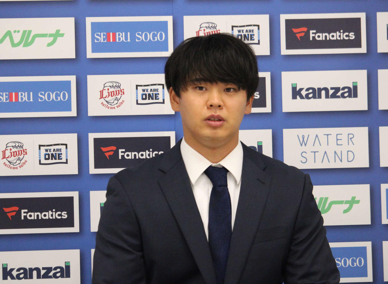 プロ2年目は育成選手として契約する西武古賀輝（撮影・金子真仁）