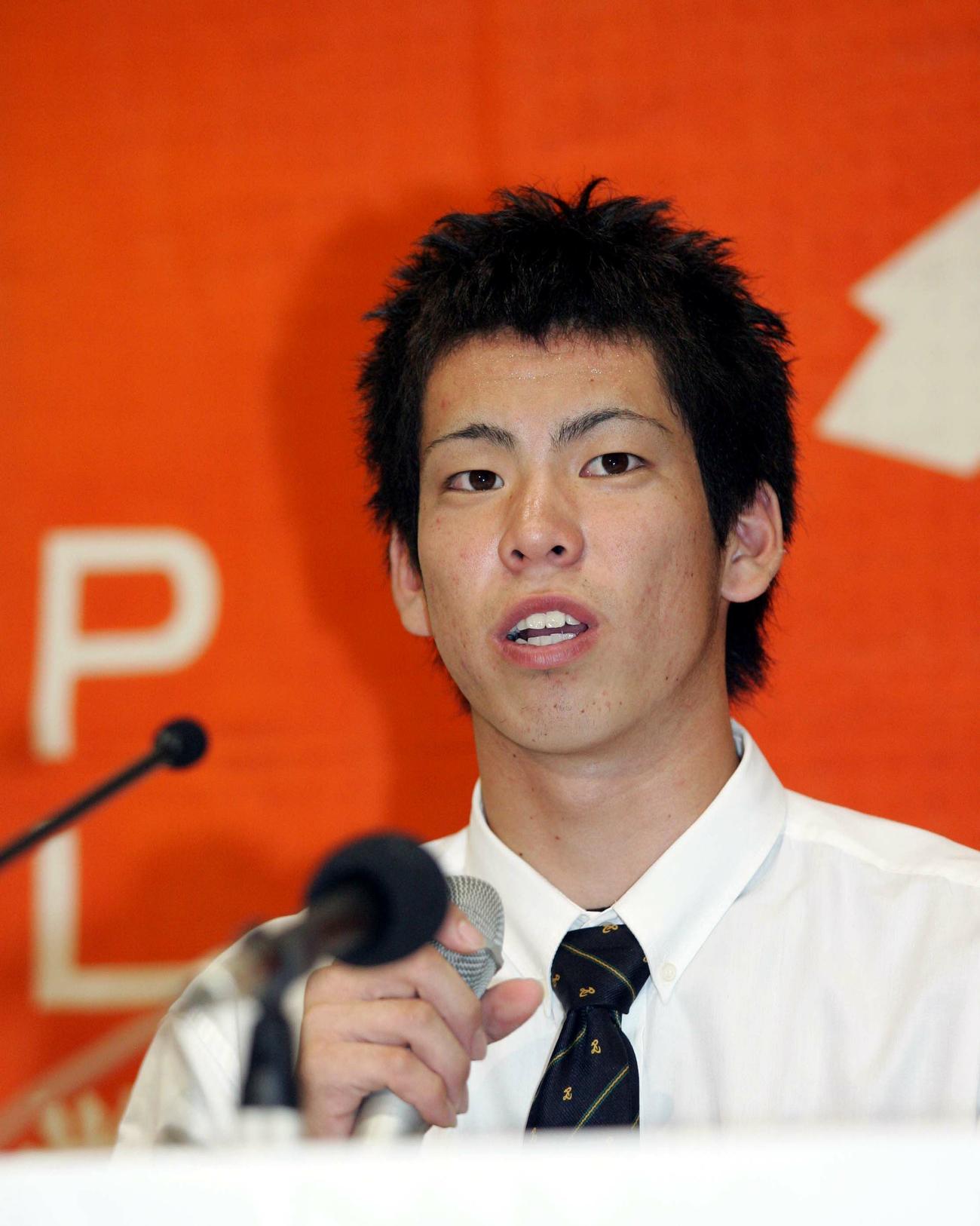 2006年高校生ドラフト1位で広島に指名されたPL学園の前田健太