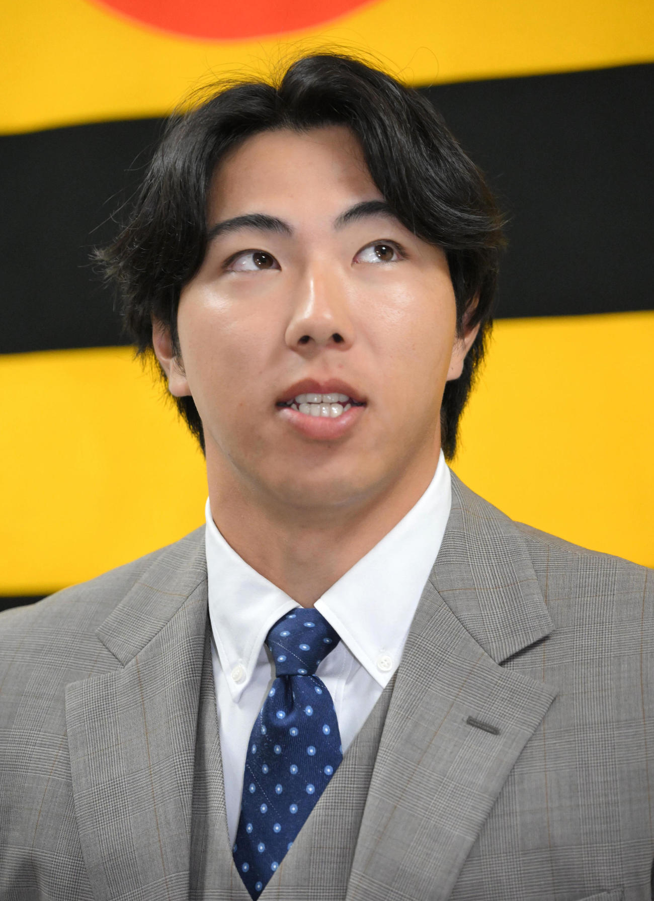 契約更改を終え会見する阪神工藤（撮影・石井愛子）