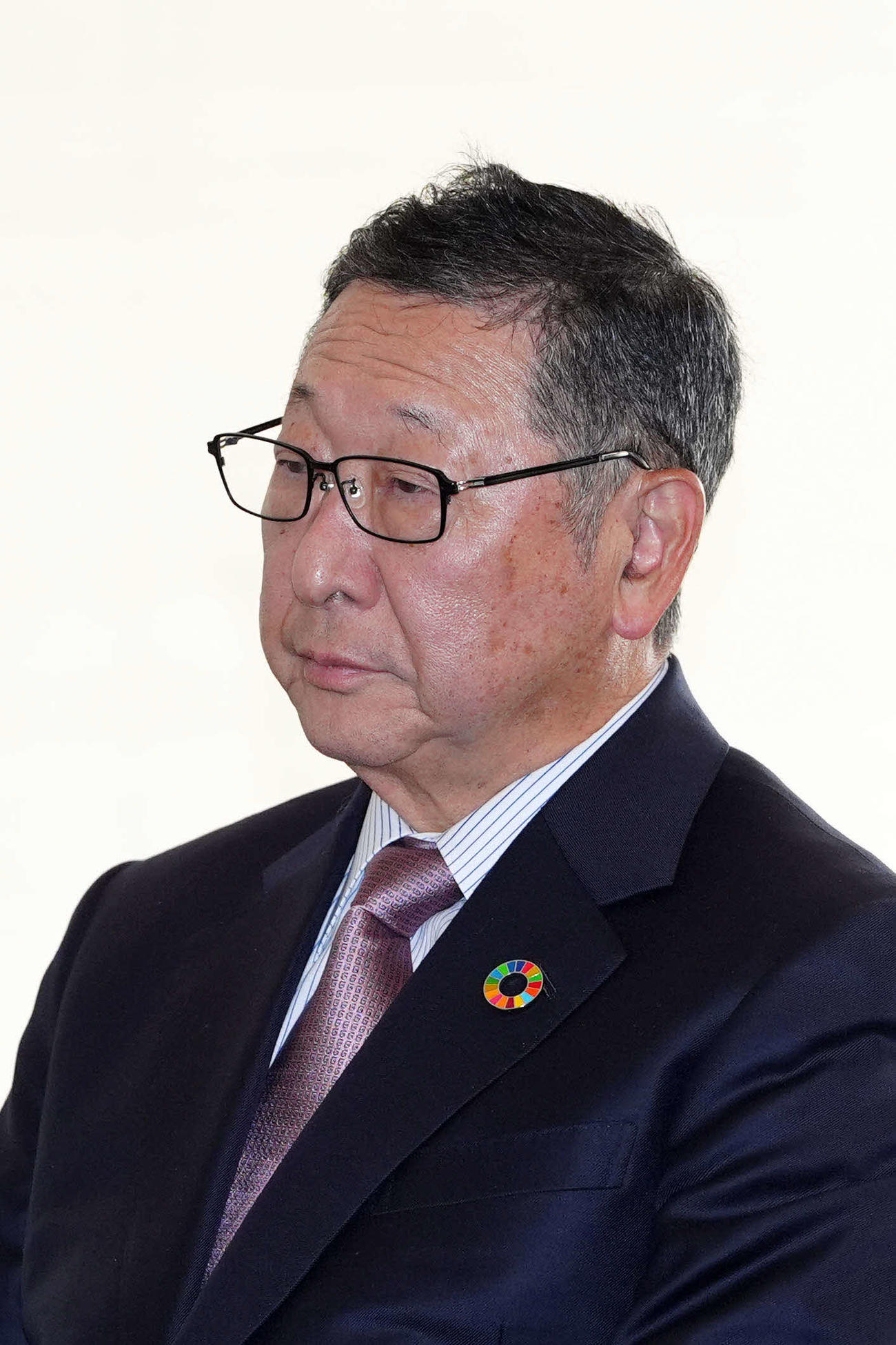 プロ野球オーナー会議に臨む西武後藤オーナー（撮影・江口和貴）