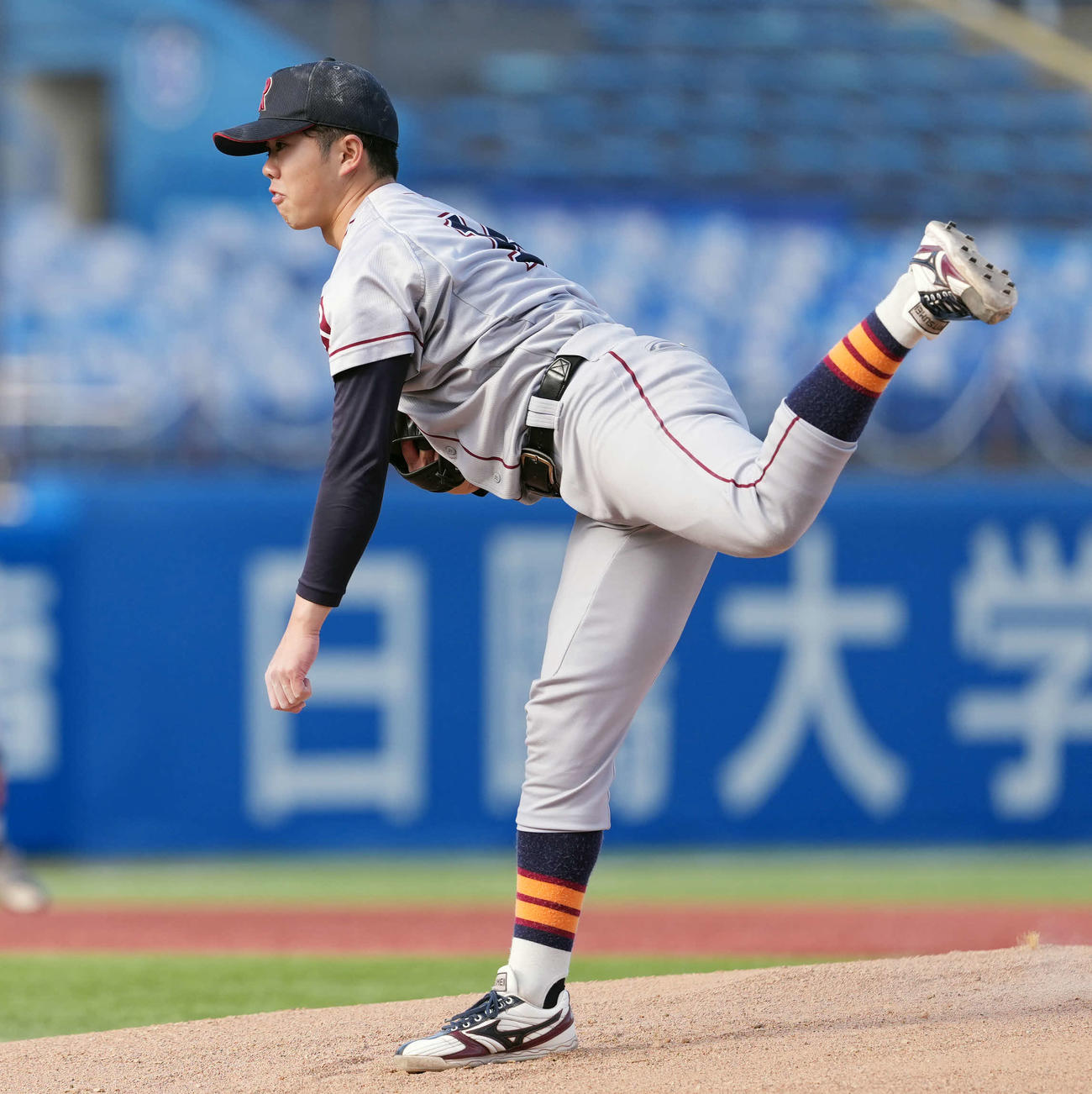 青学大対立命大　先発の立命大・遠藤（撮影・小島史椰）
