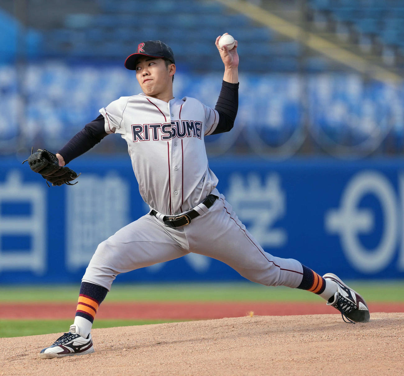青学大対立命大　先発の立命大・遠藤（撮影・小島史椰）