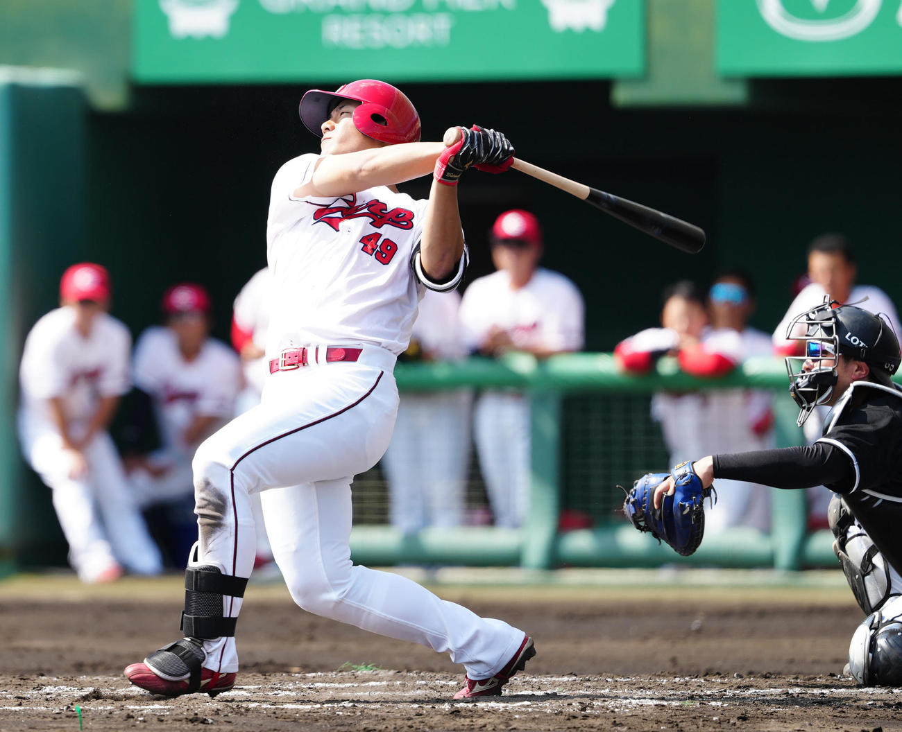 広島渡辺悠斗（2025年2月19日撮影）