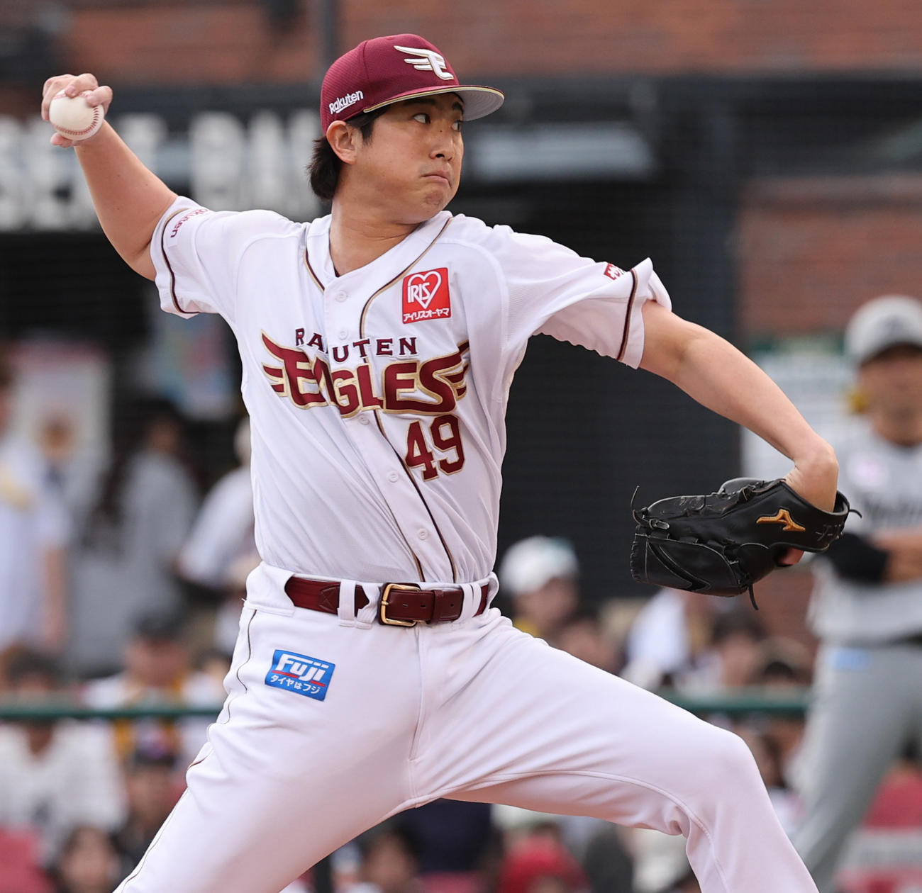 25年9月15日　楽天対ロッテ　楽天4番手の西垣雅矢（撮影・野上伸悟）