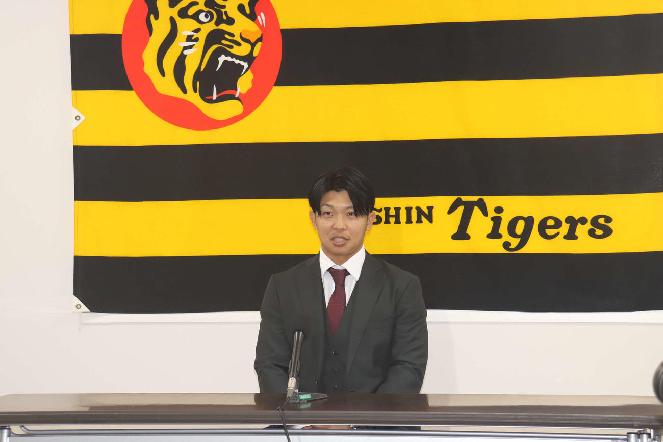 契約更改を行った阪神島田