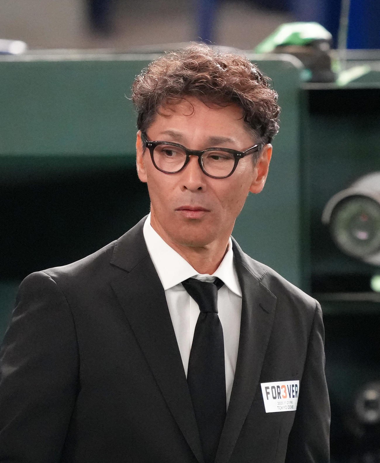 参列した元木氏（撮影・足立雅史）