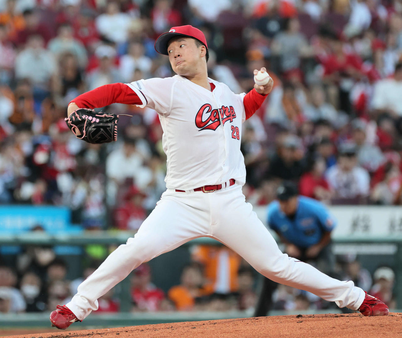 広島佐藤柳之介（2025年7月27日撮影）