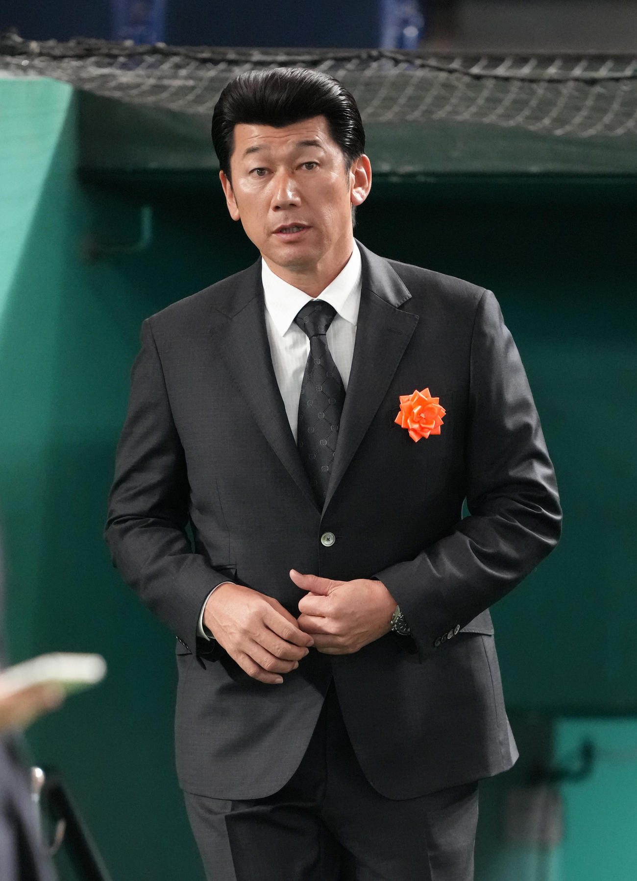 参列した三浦氏（撮影・足立雅史）