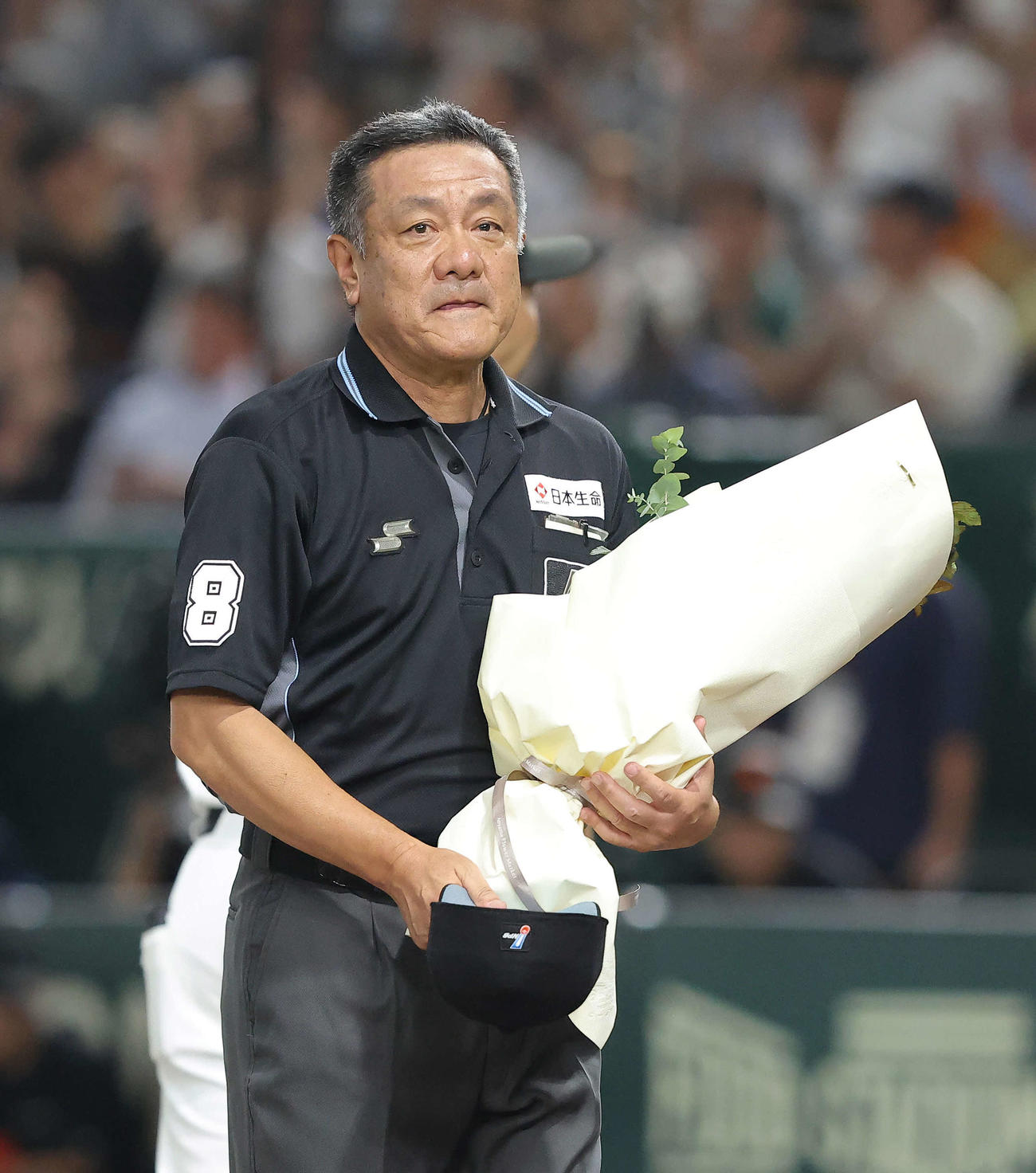 笠原昌春審判員＝2025年9月30日